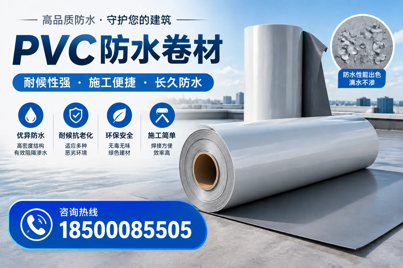 pvc防水卷材在三明的行业应用前景分析